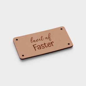 Lavet af faster - Label 